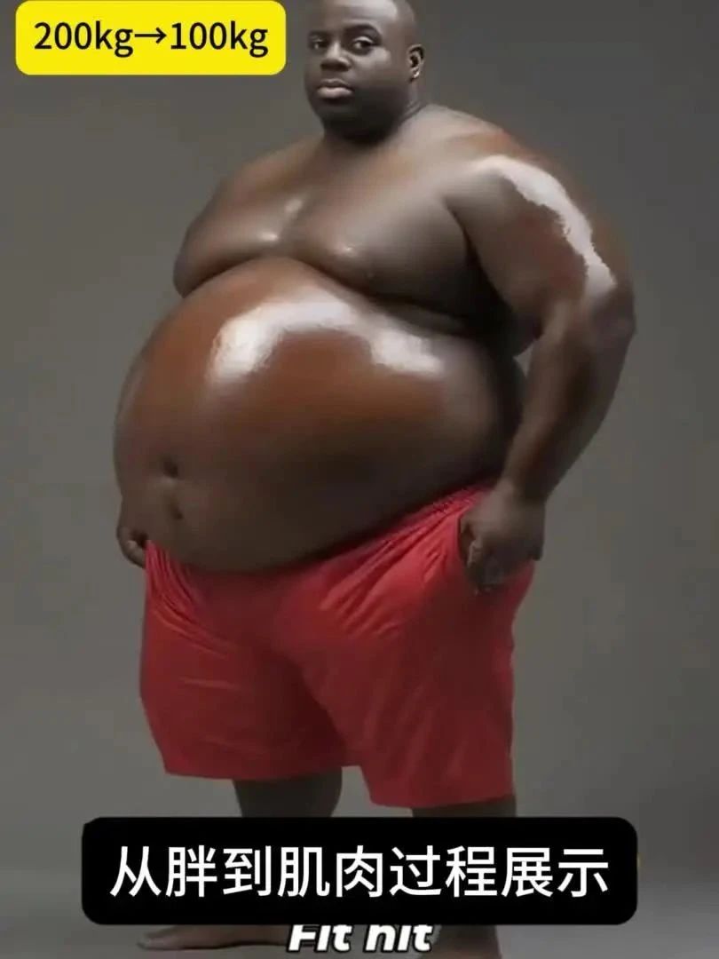 200kg當胖子到100kg肌肉男！
