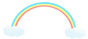 微信素材儿童节彩虹底色标题