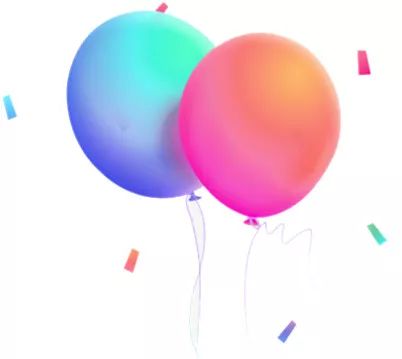 微信素材生日聚会庆祝气球多彩底色标题公众号推文颜色标题图文模板文章背景色标题
