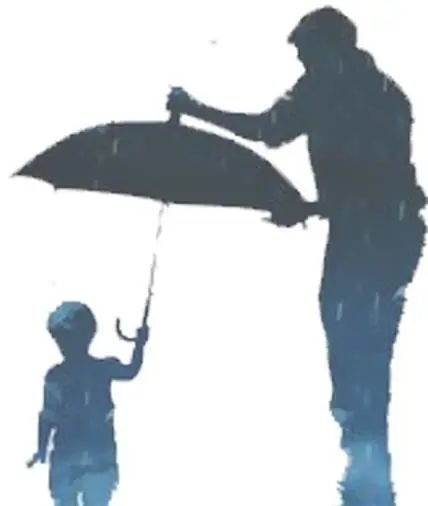 微信公众号父亲节背景图父子撑伞背影微信推文模板样式