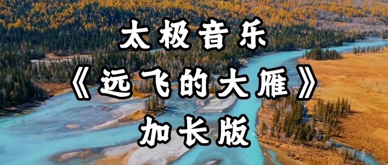 晨练听《远飞的大雁》，单曲循环这首太极音乐，太养心了！