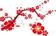 微信公众号元旦节春节新年红色梅花双层边框正文卡片文章段落推文样式模板
