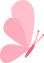粉红色动态背景图蝴蝶桃花卡通风格模板