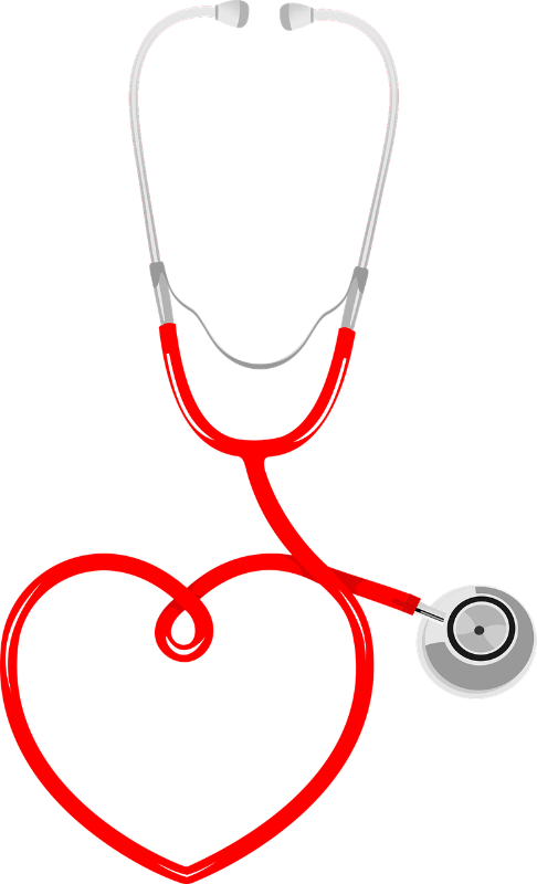 Free stethoscope equipment diagnosis illustration